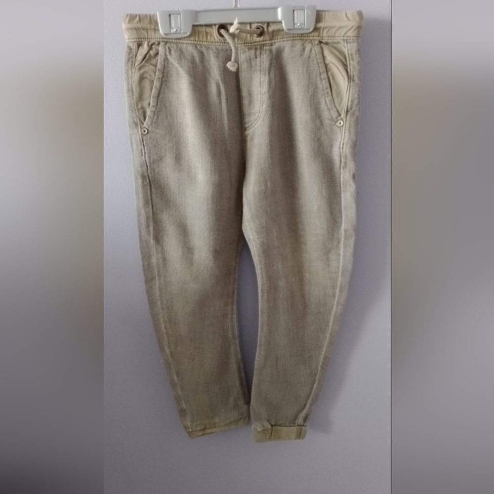 Zara Boys Casual Olive Green Pants